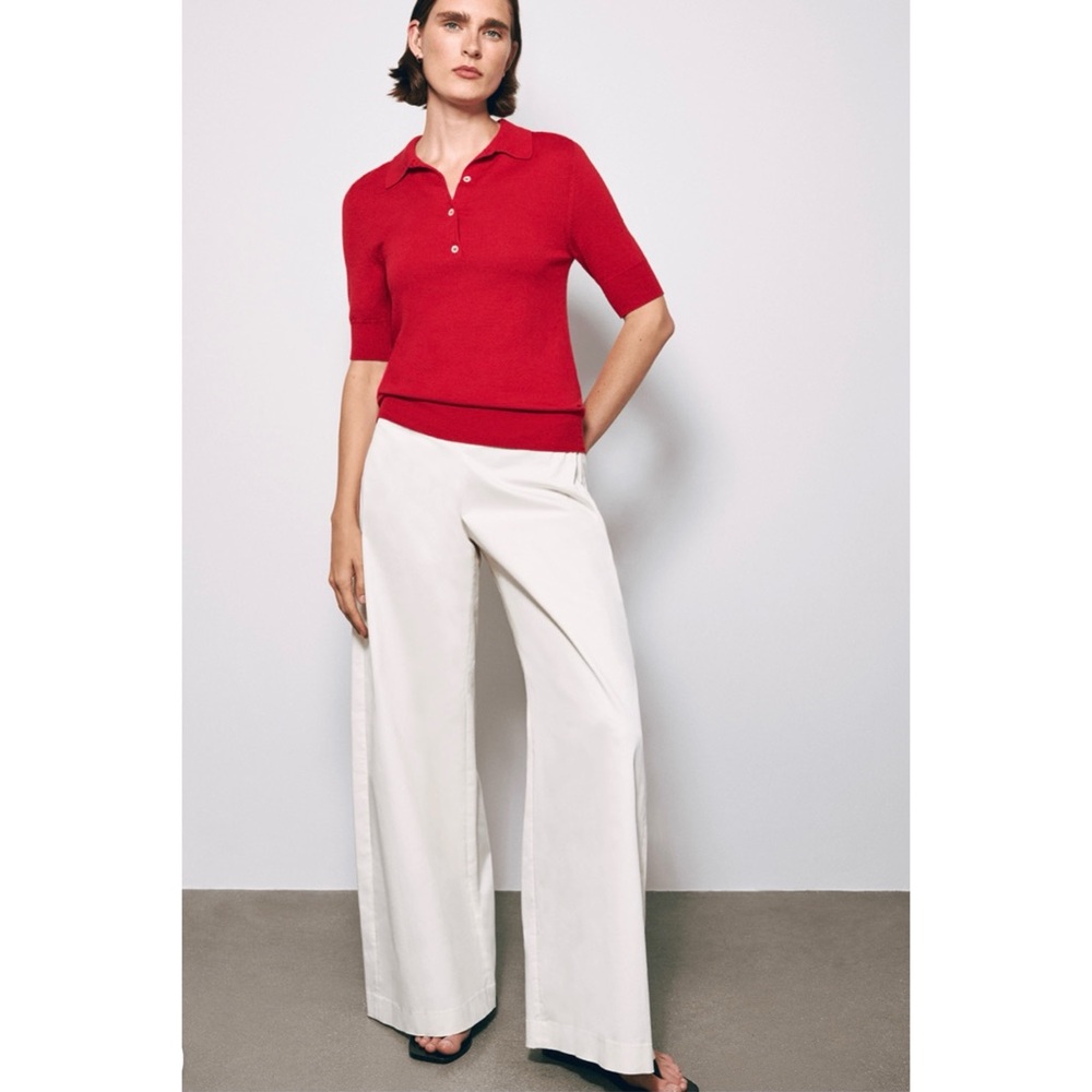 G. LABEL BY GOOP Avery Polo in bright red NEW - Picture 3 of 8